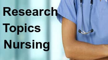 research topics nursing 